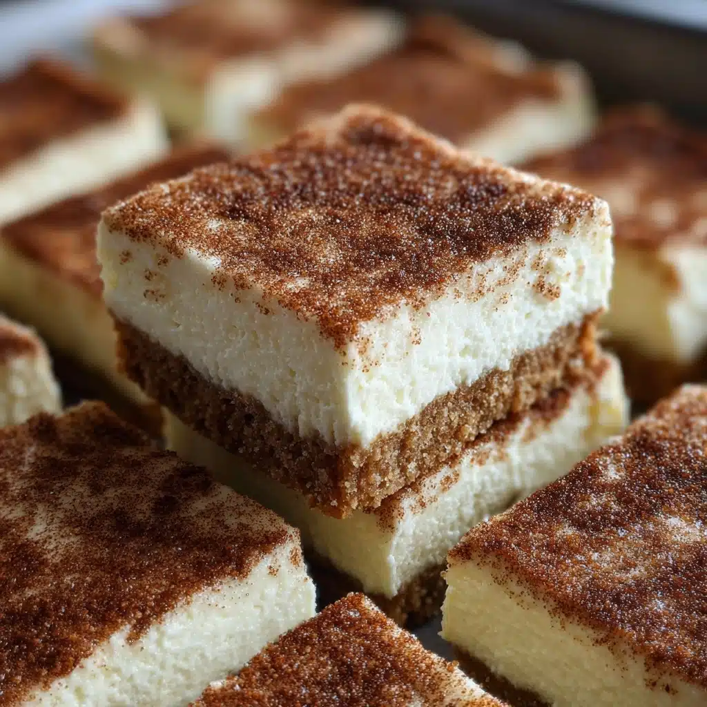 Cinnamon Churro Cheesecake Bars Recipe - Recipe Image