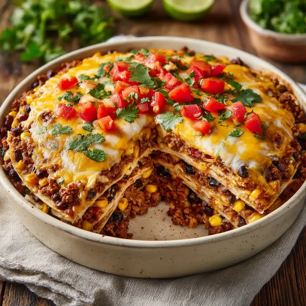 Taco Casserole with Tortillas Recipe - Recipe Image