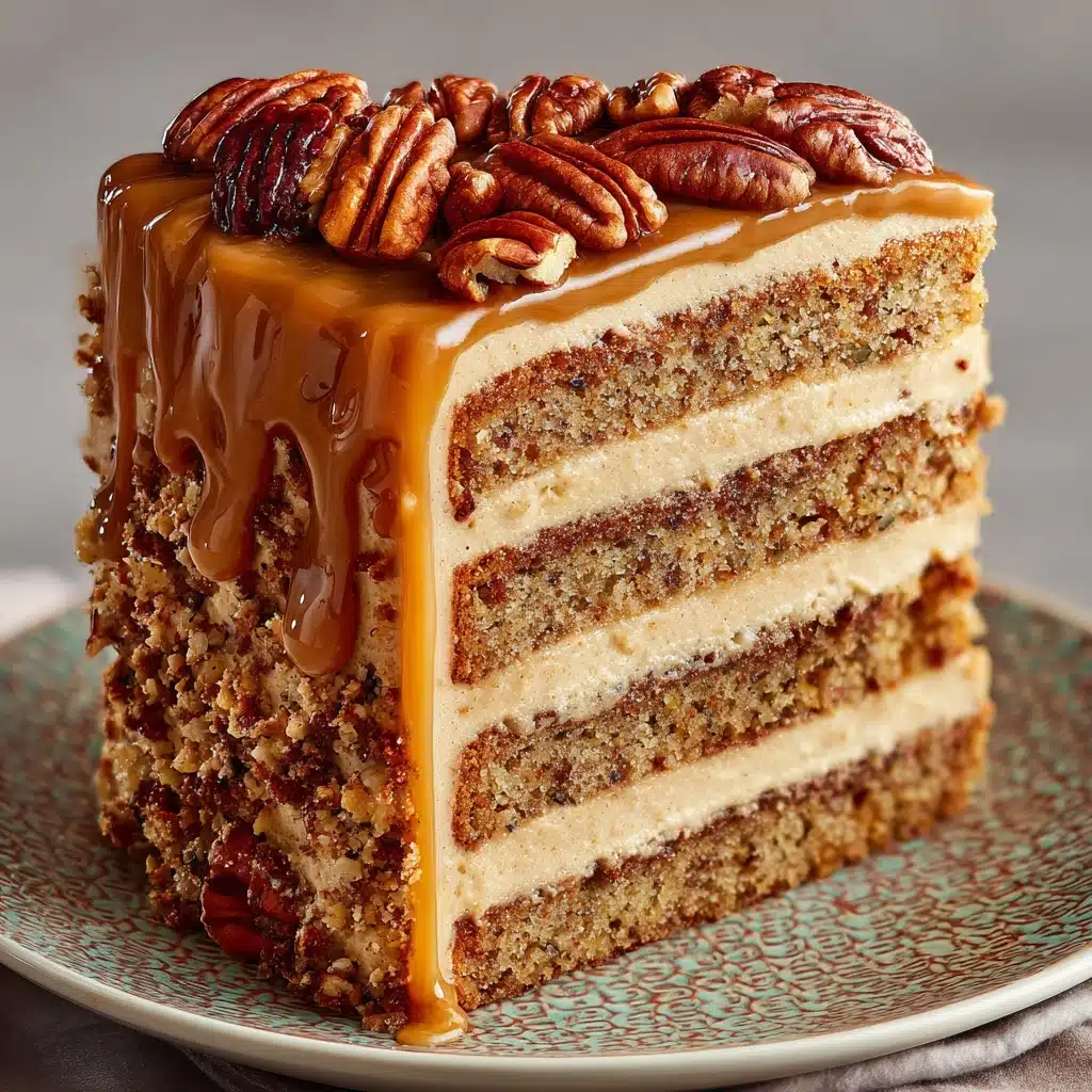 Southern Pecan Caramel Cake Recipe
