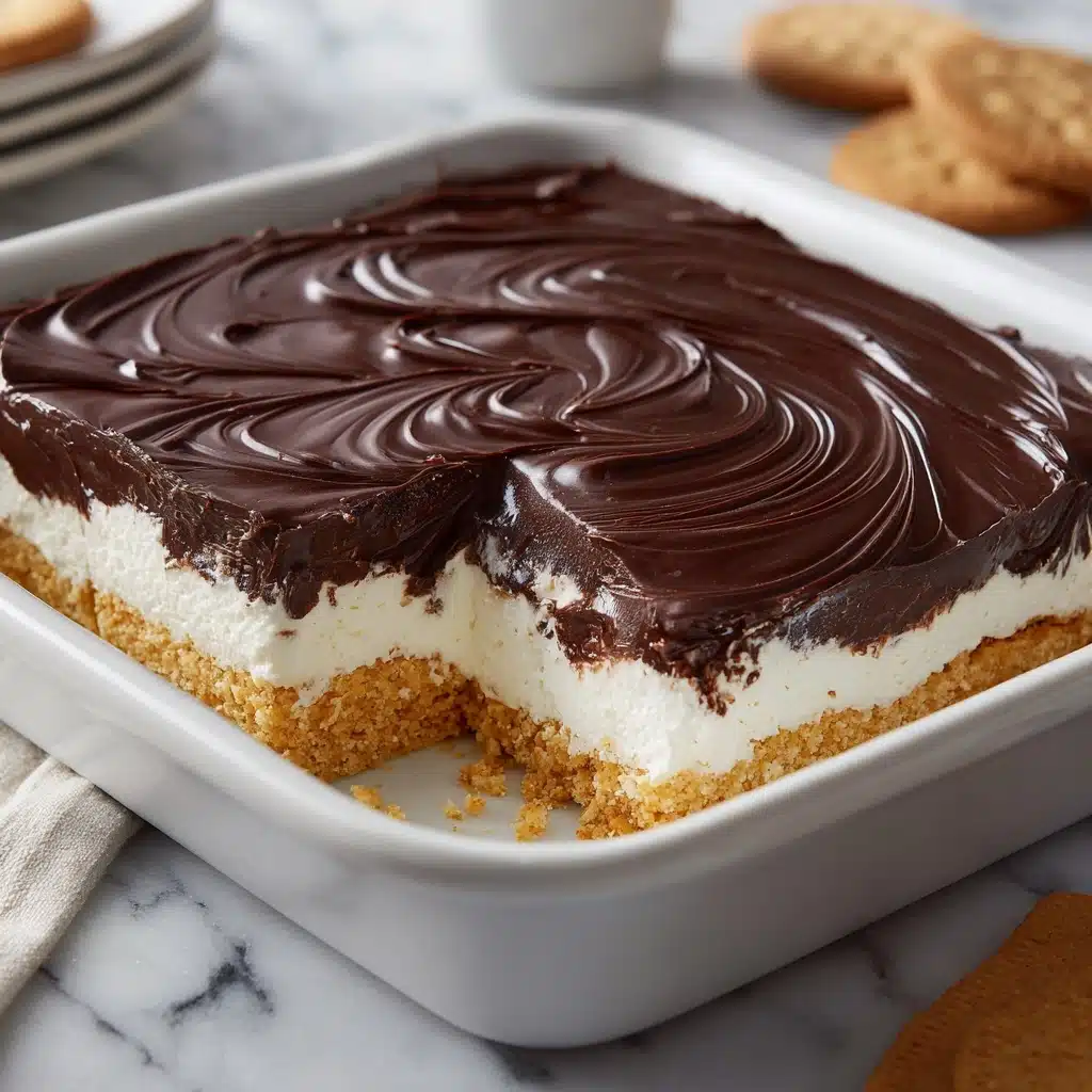 Eclair Cake with Chocolate Ganache Recipe