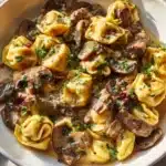 Philly Cheesesteak Tortellini Pasta Recipe