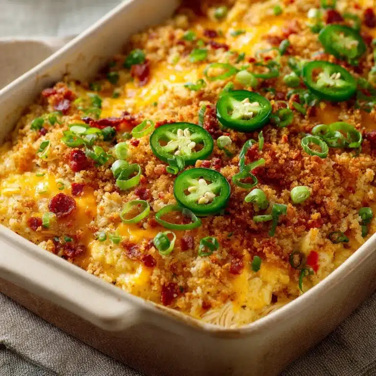 Jalapeño Buffalo Chicken Casserole Recipe