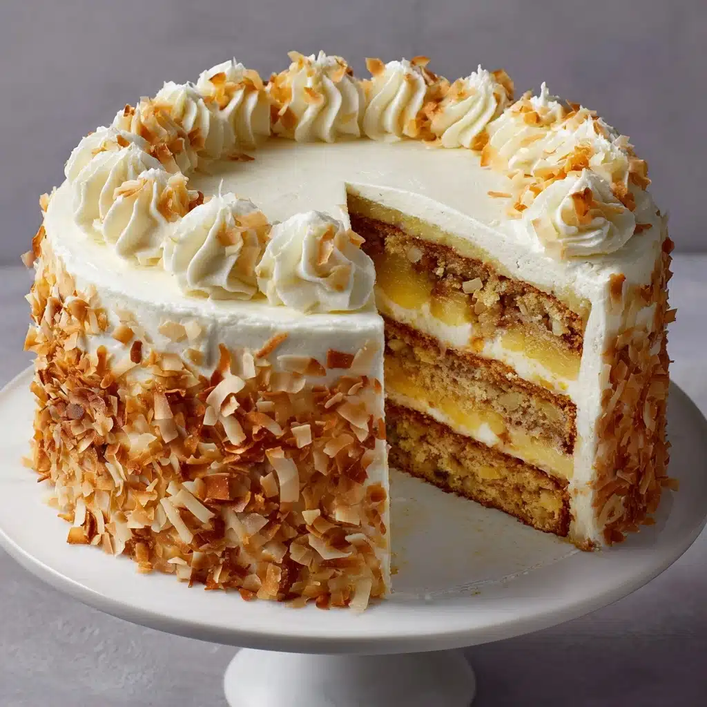 Hawaiian Wedding Cake with Whipped Cream Cheese Frosting Recipe - Recipe Image