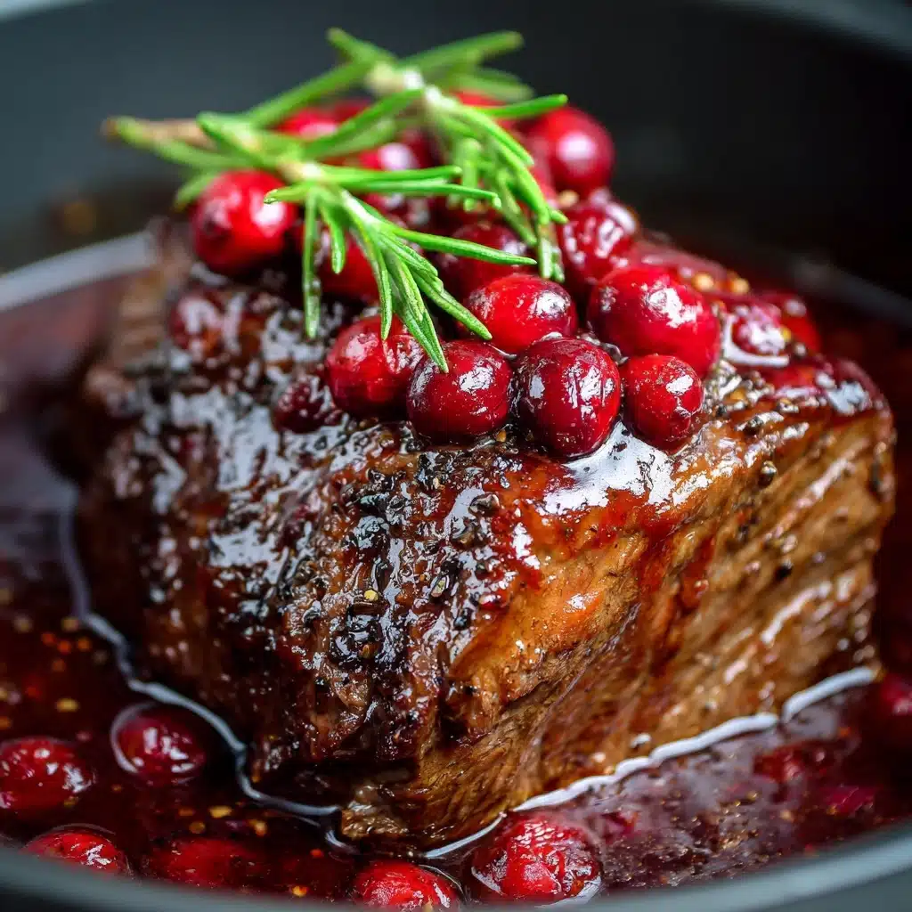 Cranberry Balsamic Roast Beef Recipe - Recipe Image