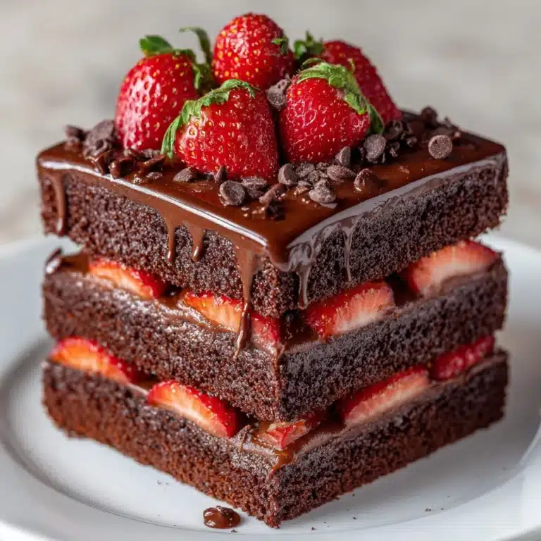 Chocolate Covered Strawberry Cake Recipe