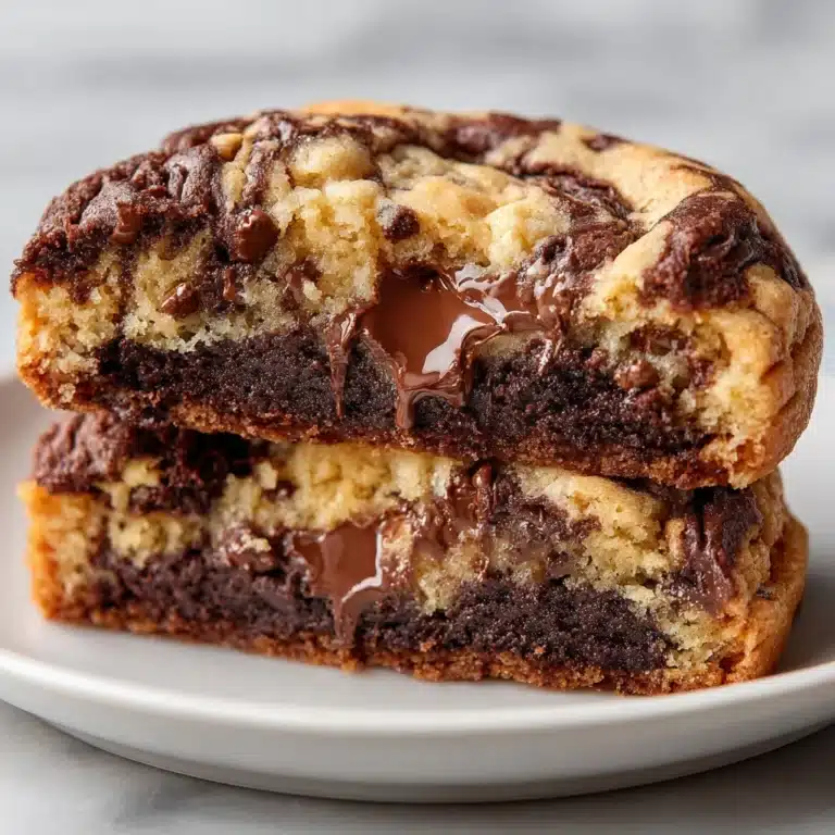 Peanut Butter Brownie Swirl Cookies Recipe