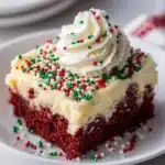 Christmas Red Velvet Poke Cake Recipe