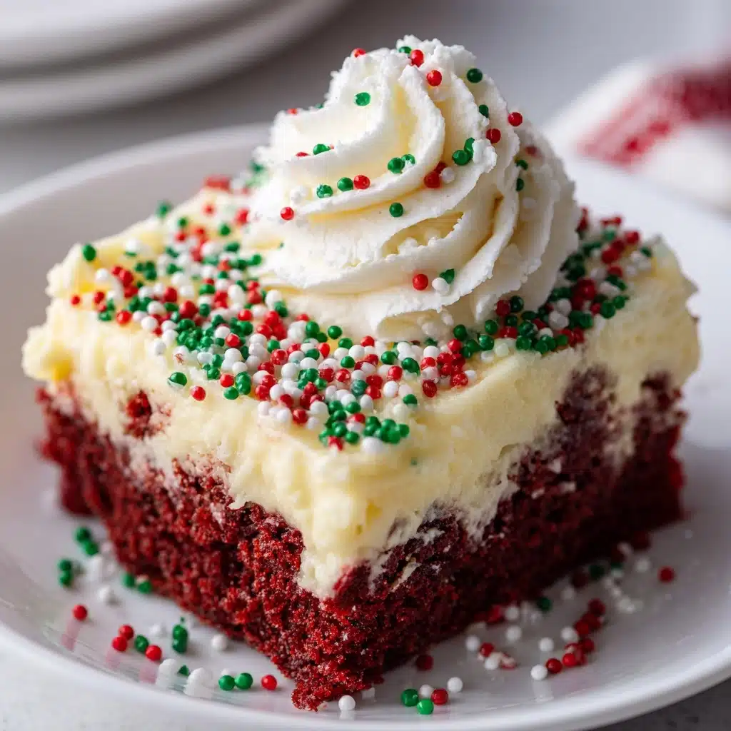 Christmas Red Velvet Poke Cake Recipe