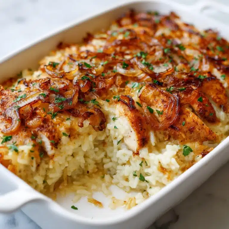 French Onion Chicken & Rice Recipe