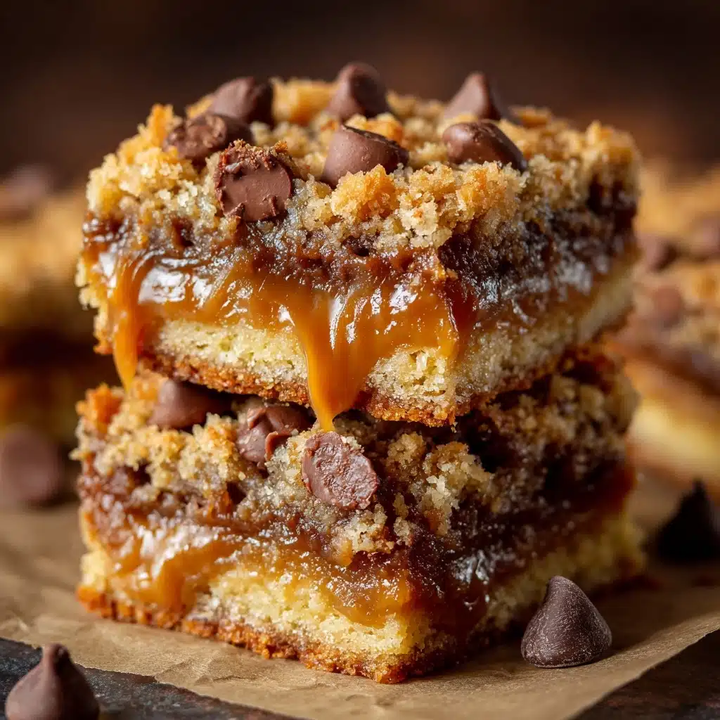 Chocolate Chip Caramel Bars Recipe - Recipe Image