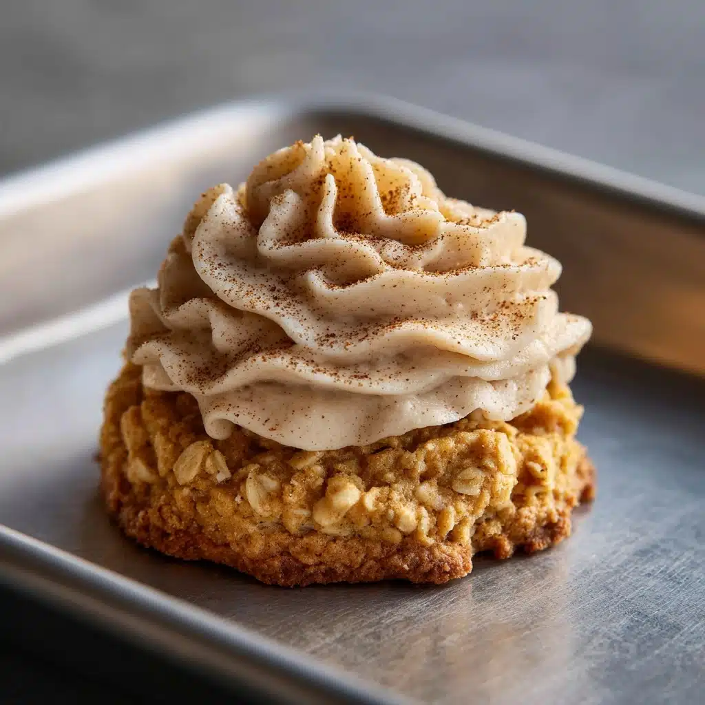 Pumpkin Oatmeal Cookies with Cinnamon Cream Cheese Frosting Recipe - Recipe Image