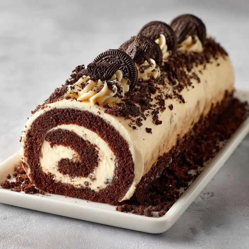 Cookies and Cream Cake Roll Recipe - Recipe Image