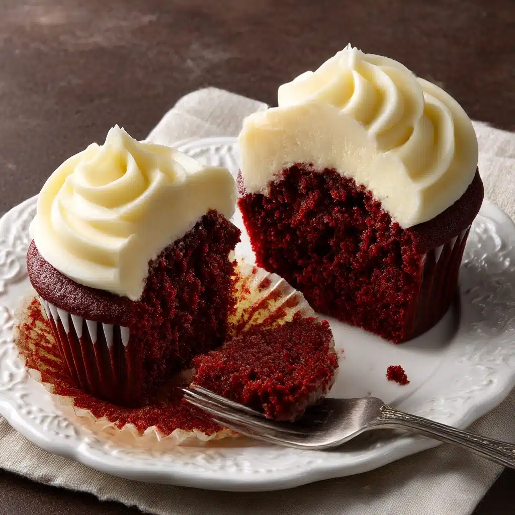 Red Velvet Cupcakes with Cream Cheese Frosting Recipe - Recipe Image
