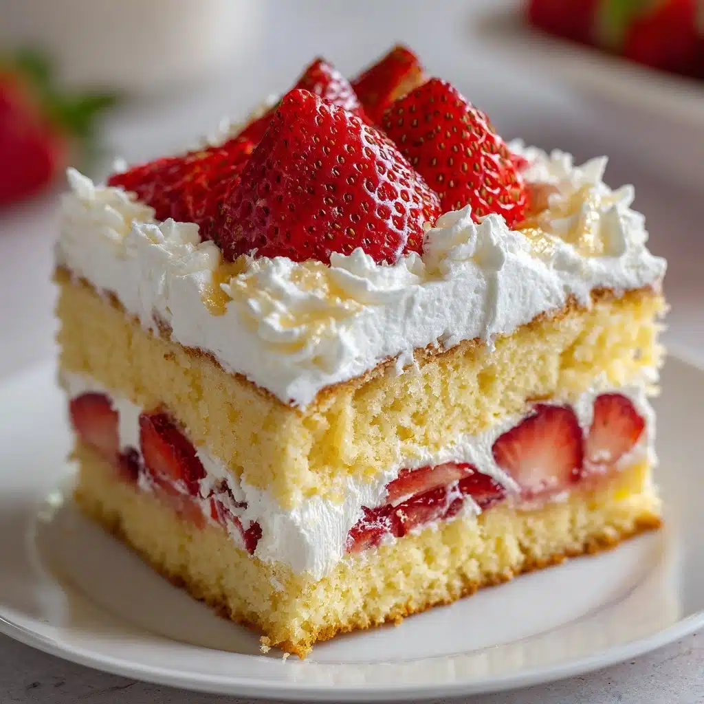 Japanese Strawberry Sponge Cake (Strawberry Shortcake) Recipe - Recipe Image