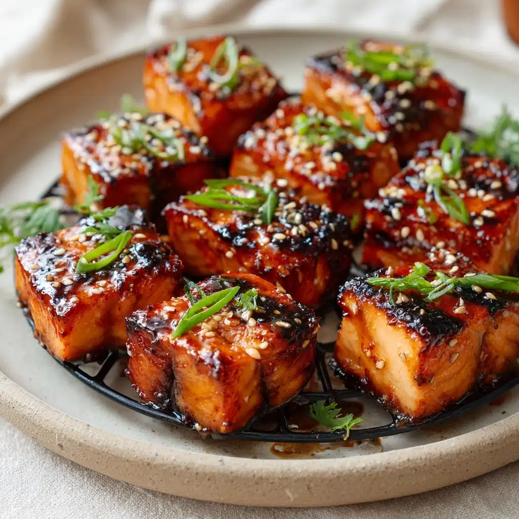Air Fryer Honey Garlic Salmon Bites Recipe - Recipe Image