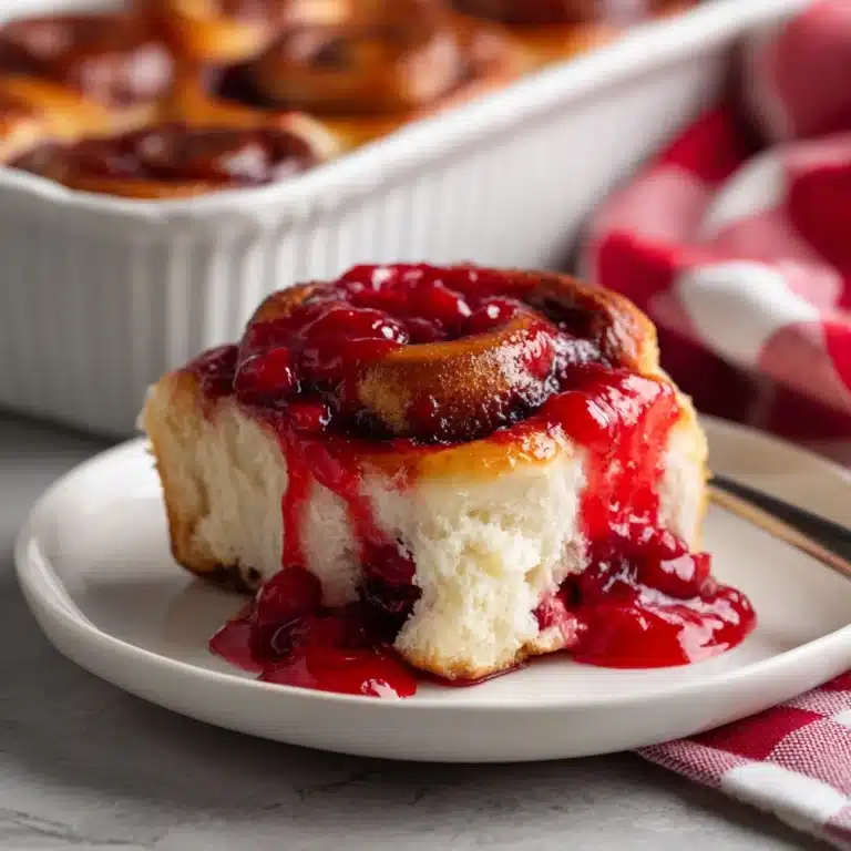 Crock Pot Cinnamon Rolls with Cherry Pie Filling Recipe