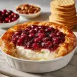 Baked Cranberry Cream Cheese Dip with a Golden Crust Recipe