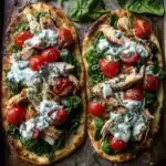 Tzatziki Chicken & Veggie Naan Pizza Recipe