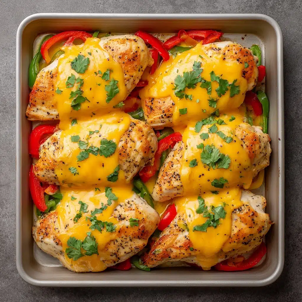 Cheesy Baked Fajita Chicken Recipe - Recipe Image