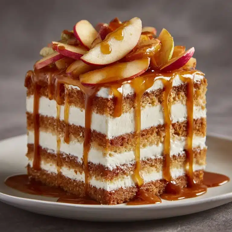 Caramel Apple Cheesecake Cake Recipe