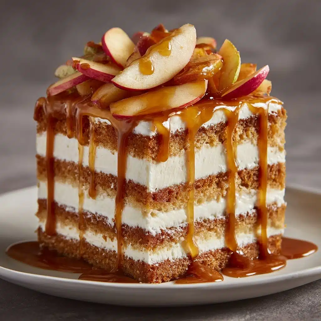 Caramel Apple Cheesecake Cake Recipe - Recipe Image
