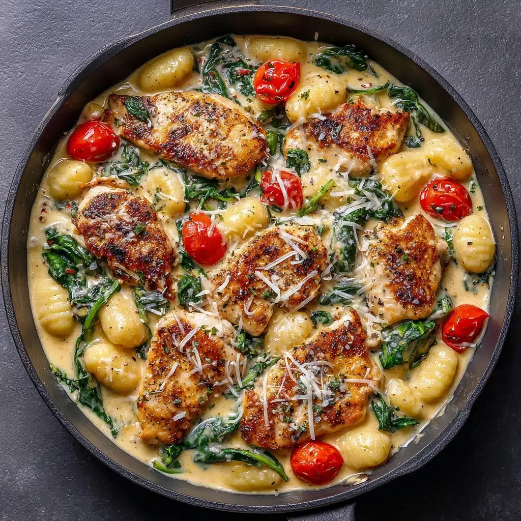 Garlic Chicken Gnocchi Skillet Recipe