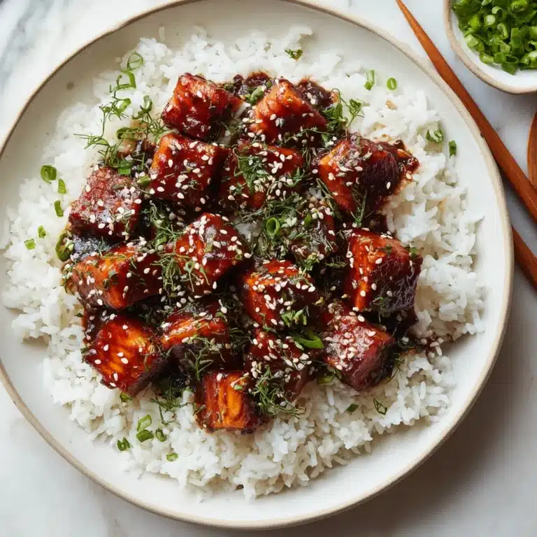 Honey Garlic Salmon Bites Recipe