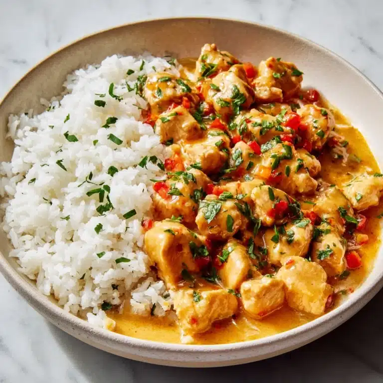 Creamy Smothered Chicken and Rice Recipe