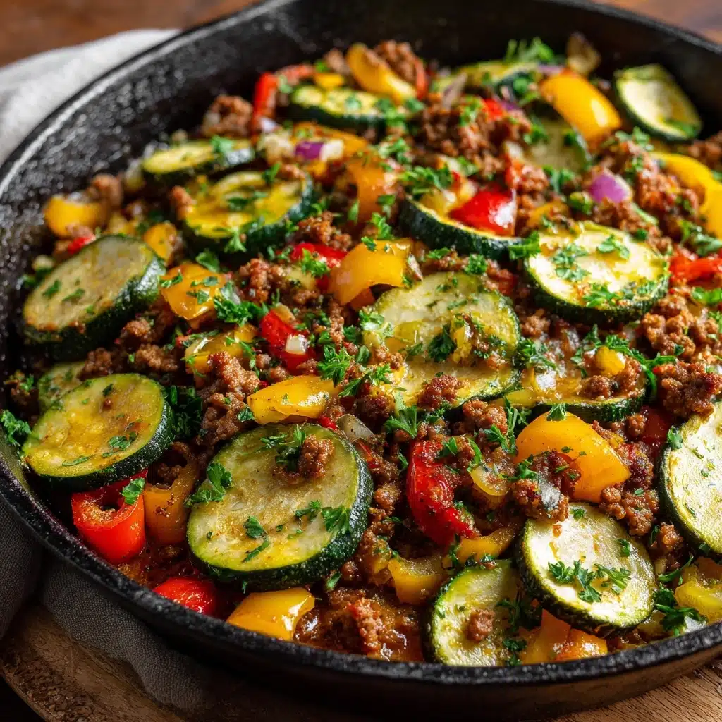 Mediterranean Ground Beef Stir Fry Recipe - Recipe Image