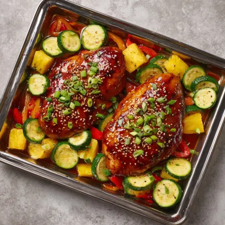 Teriyaki Chicken and Pineapple Foil Packets Recipe