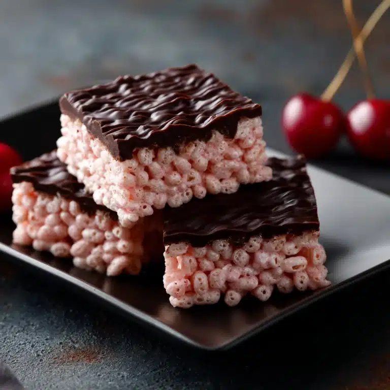 Chocolate Covered Cherry Rice Krispies Treats Recipe