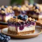 Lavender and Blueberry Cheesecake Bars Recipe