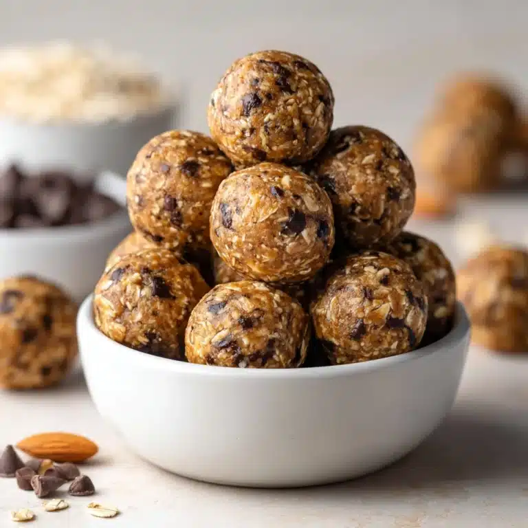 No Bake Chocolate Chip Cookie Balls Recipe
