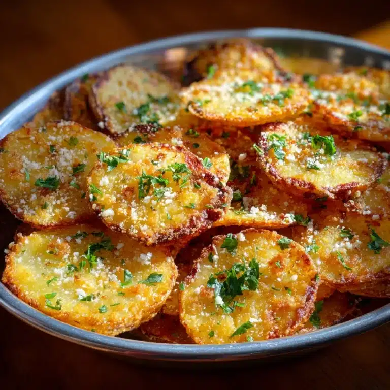 Crispy Garlic Parmesan Crusted Potatoes Recipe