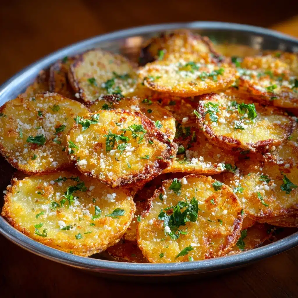 Crispy Garlic Parmesan Crusted Potatoes Recipe