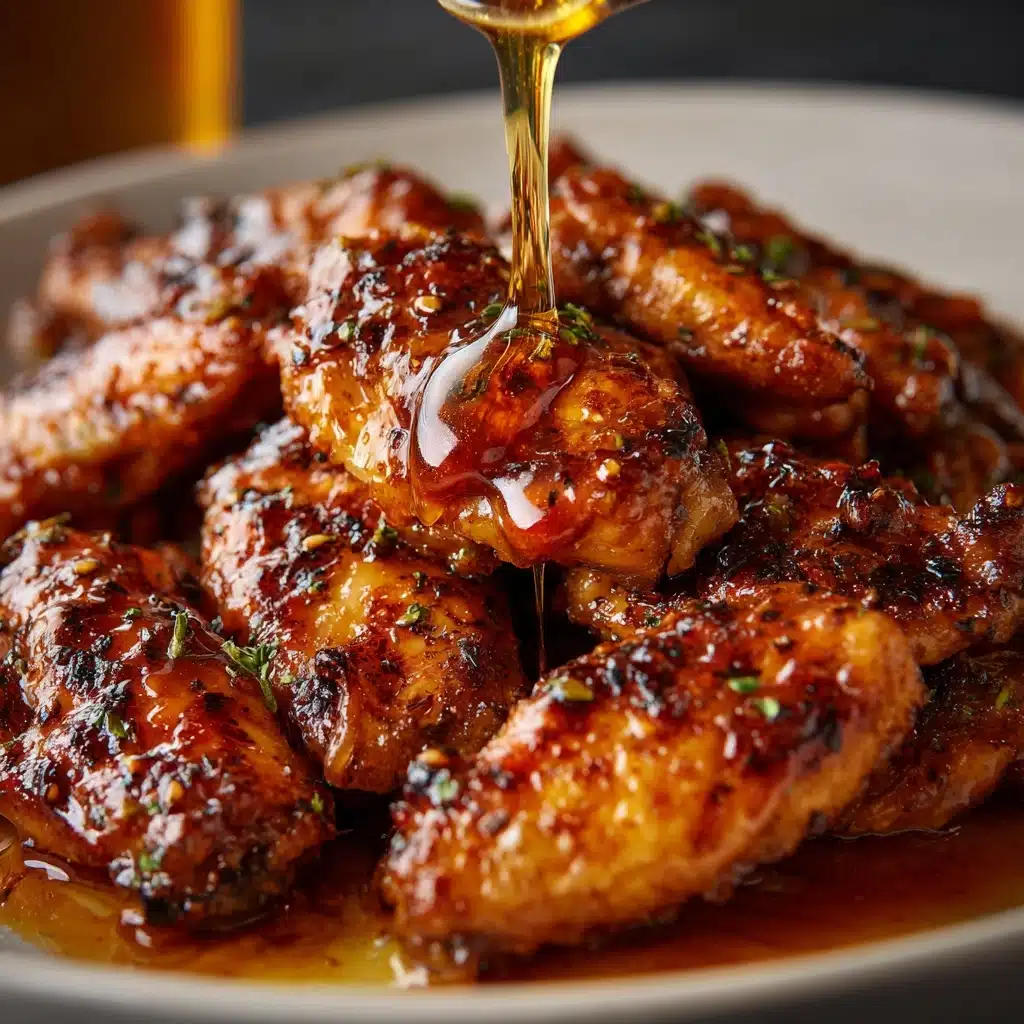 Hot Honey Peach Wings Recipe