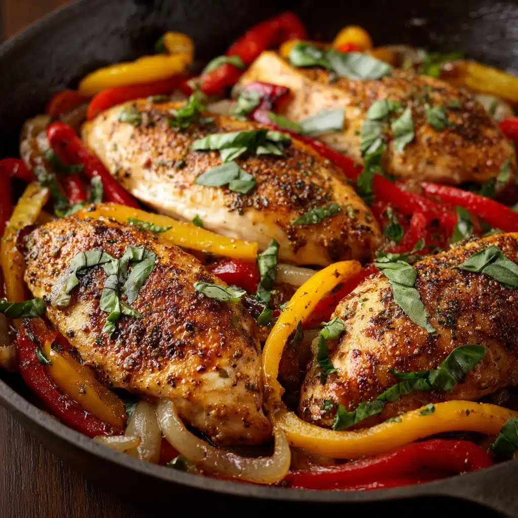 Savory Italian Chicken with Peppers and Meat Recipe - Recipe Image