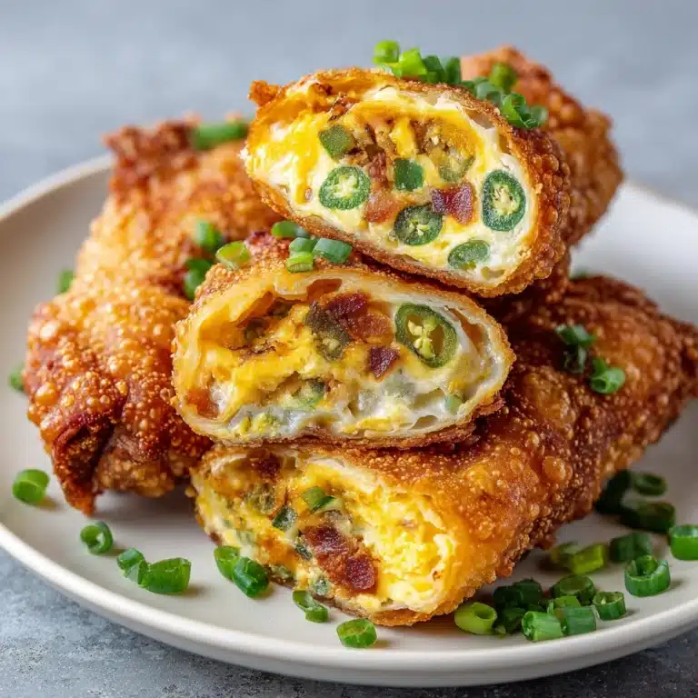 Mini Jalapeño Popper Egg Rolls Recipe