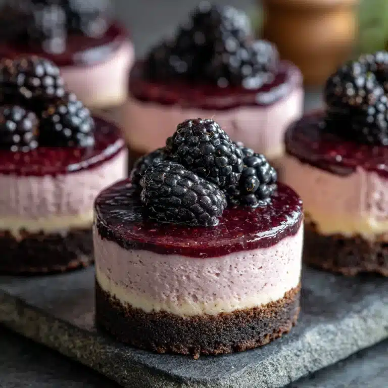 Blackberry Mini Cheesecakes Recipe
