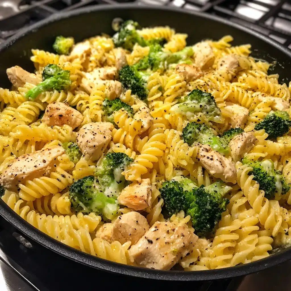 Cheesy Garlic Chicken and Broccoli Pasta Recipe