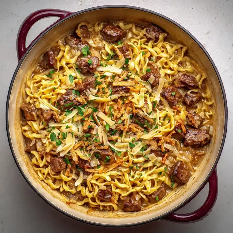 French Onion Beef and Noodles Recipe