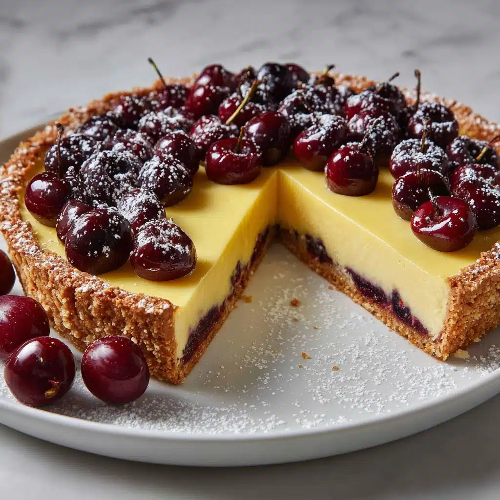 German Cherry Cake – Cherry Custard Pie Recipe