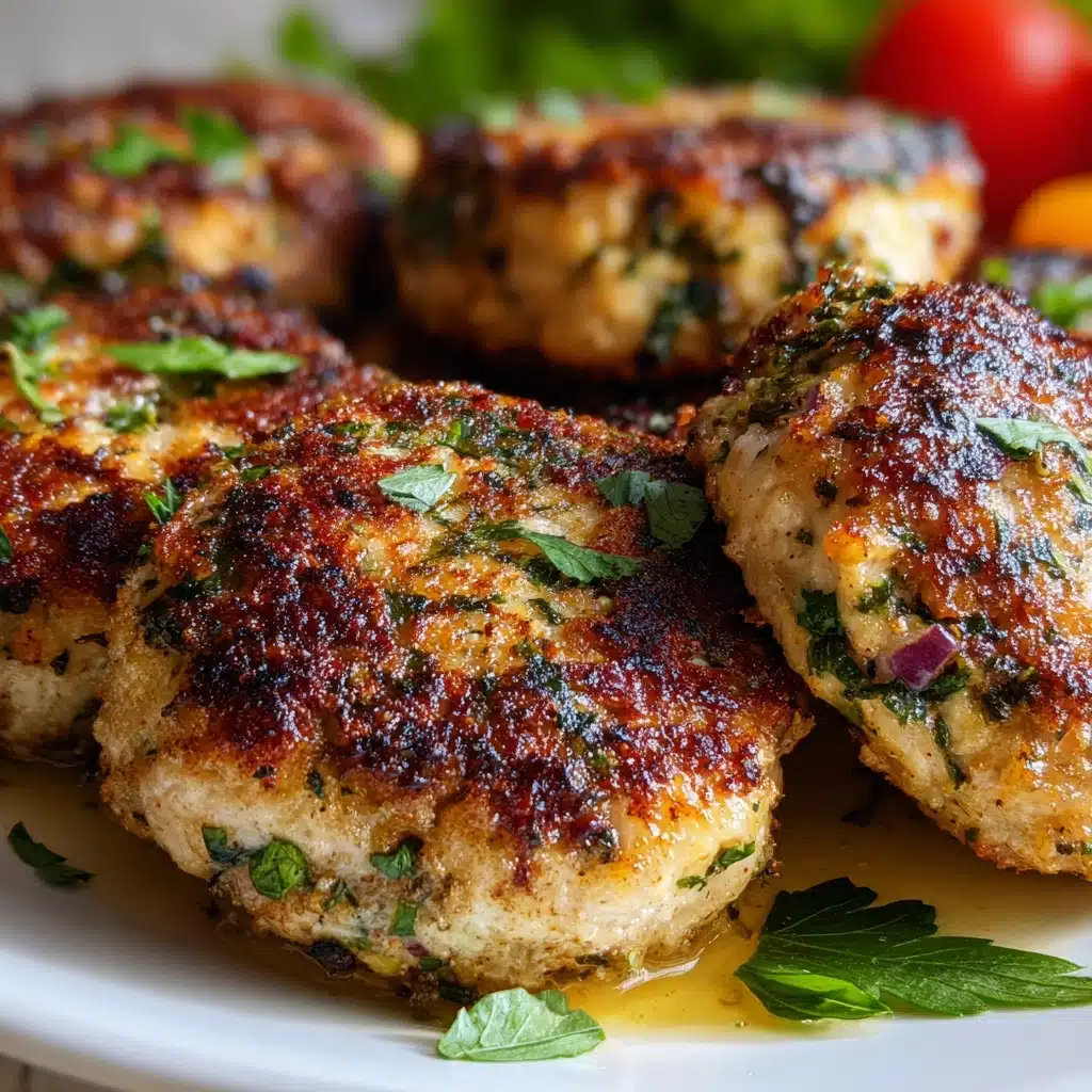 Mediterranean Chicken Patties Recipe