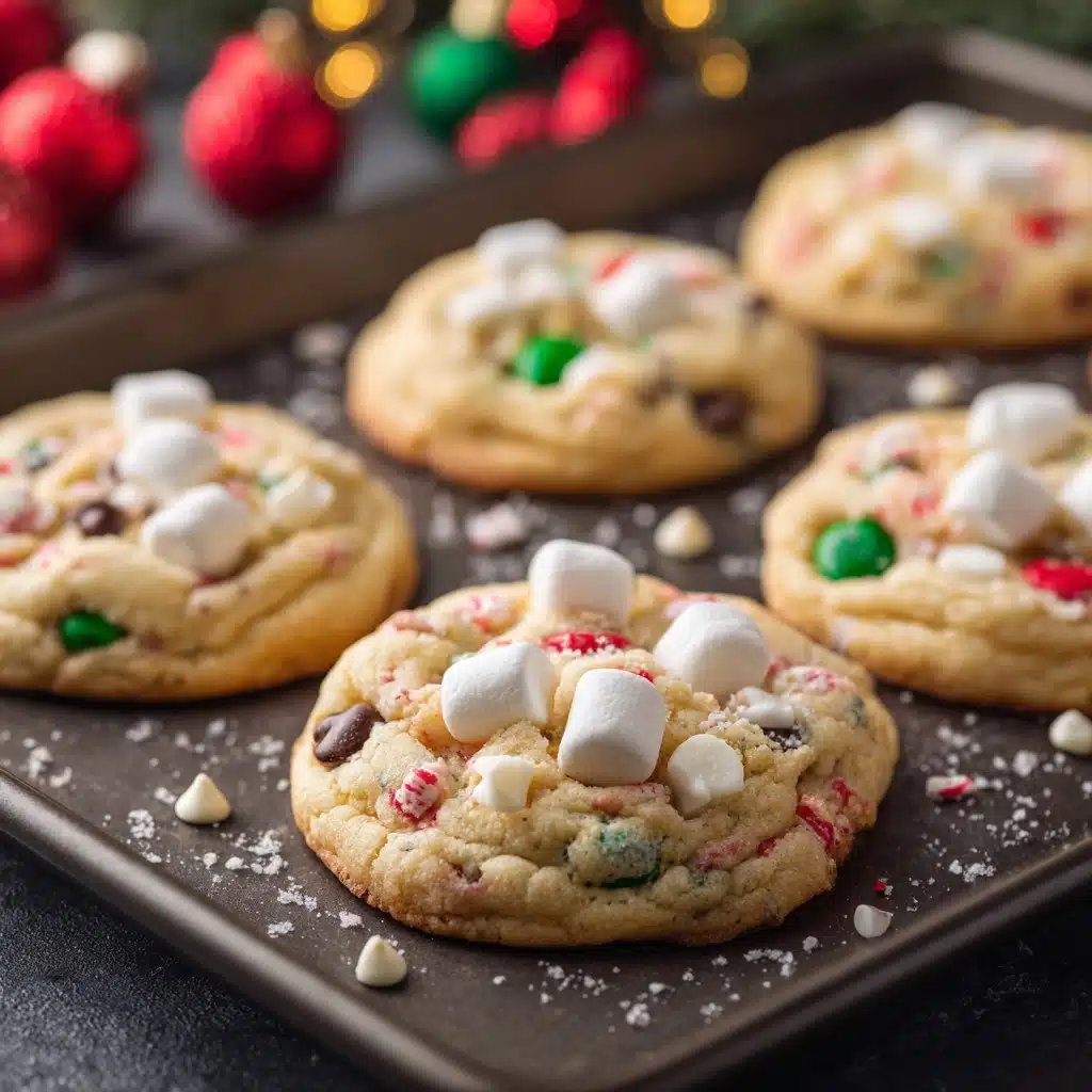 Cake Mix Chocolate Chip Santa Cookies Recipe - Recipe Image