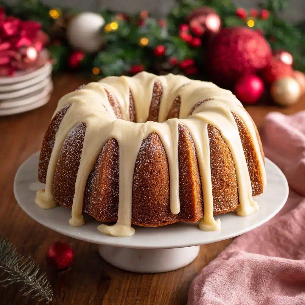 Eggnog Bundt Cake with Eggnog Frosting Recipe