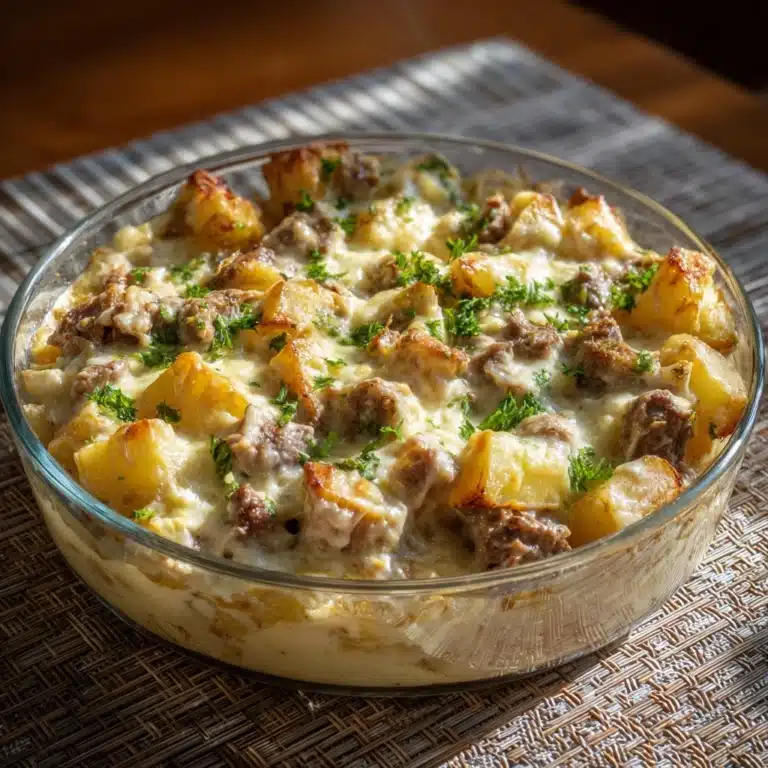 Cowboy Steak and Potato Casserole Recipe