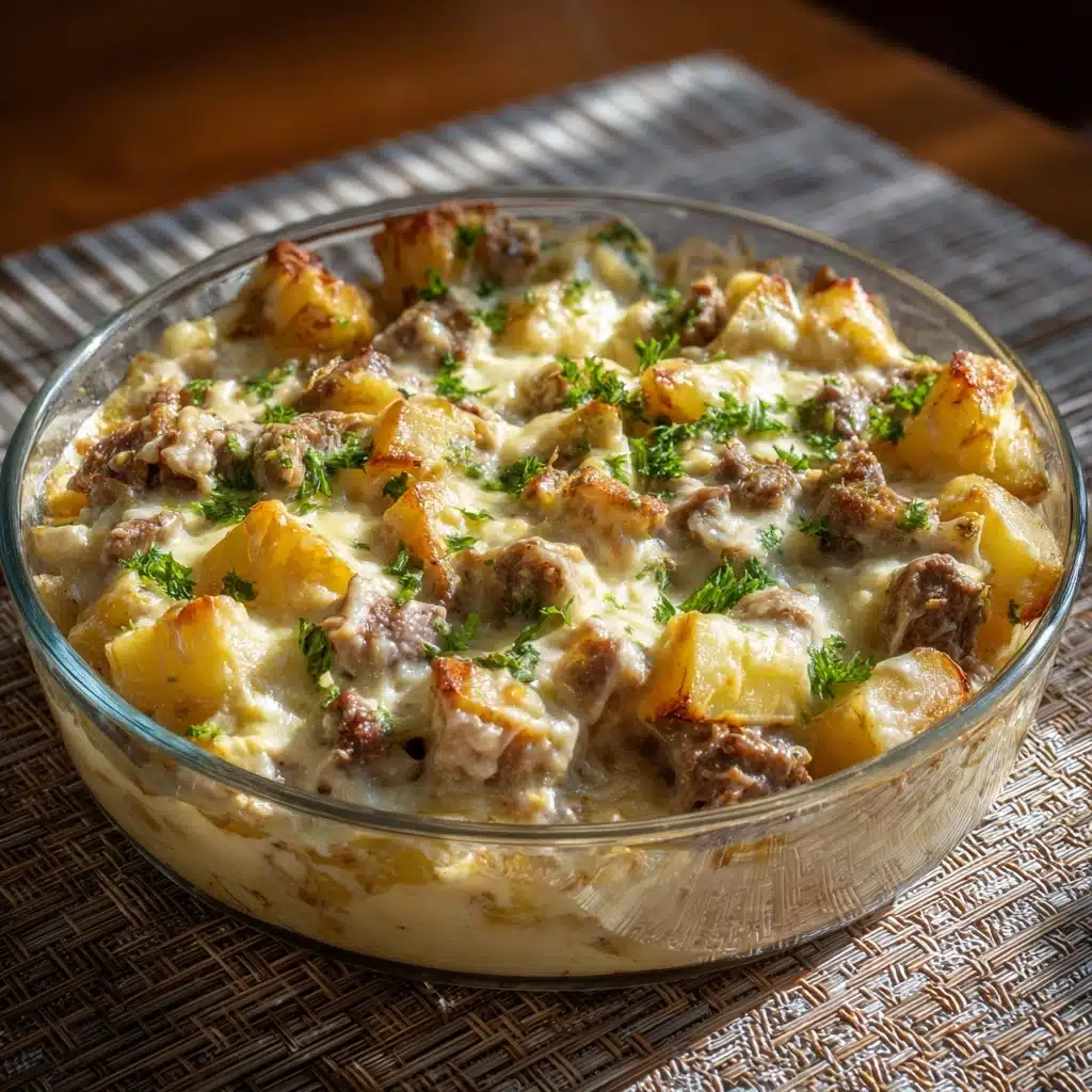 Cowboy Steak and Potato Casserole Recipe