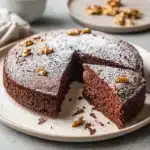 Moist Chocolate Walnut Cake Recipe