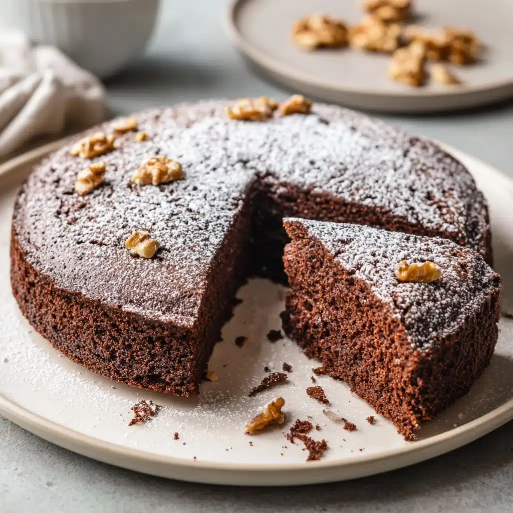 Moist Chocolate Walnut Cake Recipe