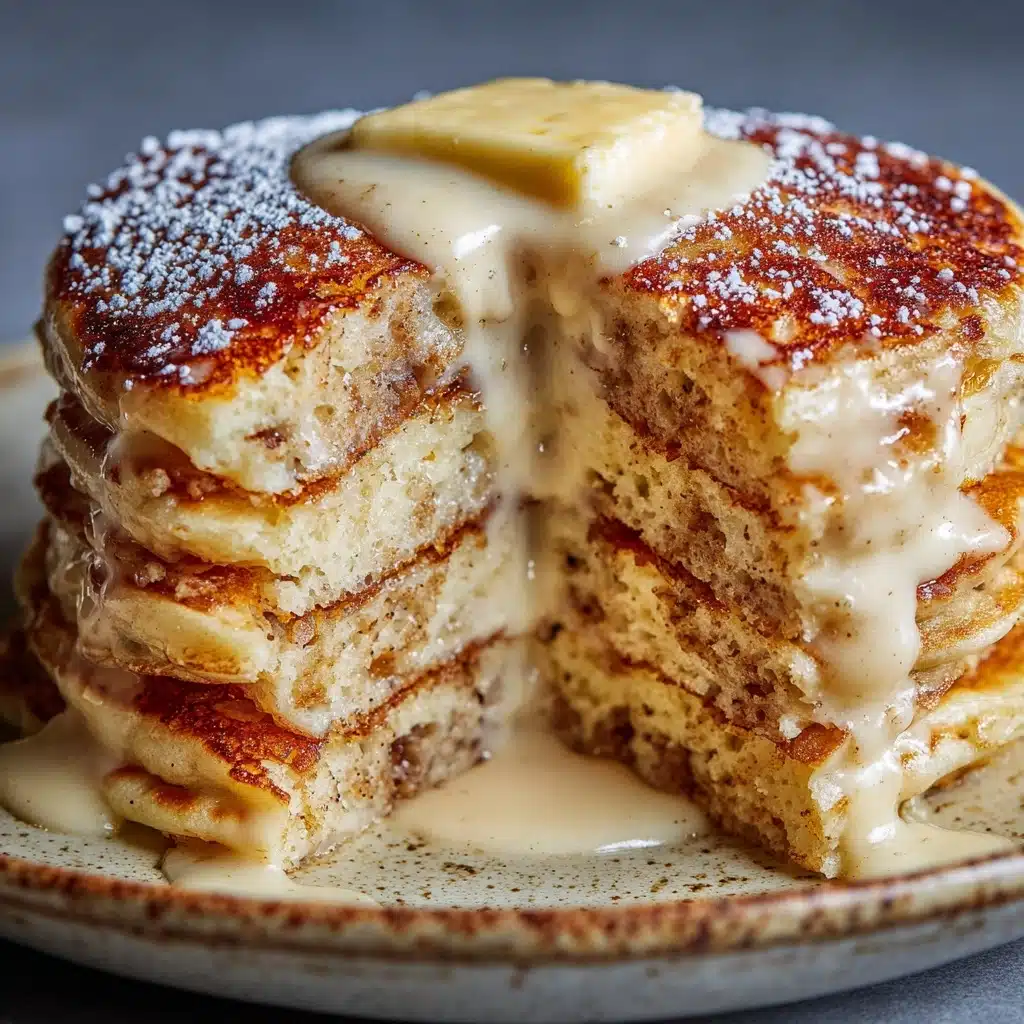 Cinnamon Roll Stuffed Pancakes Recipe - Recipe Image